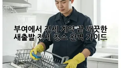부여에서 전세 계약 끝? 깨끗한 새출발, 전세 청소 완벽 가이드!